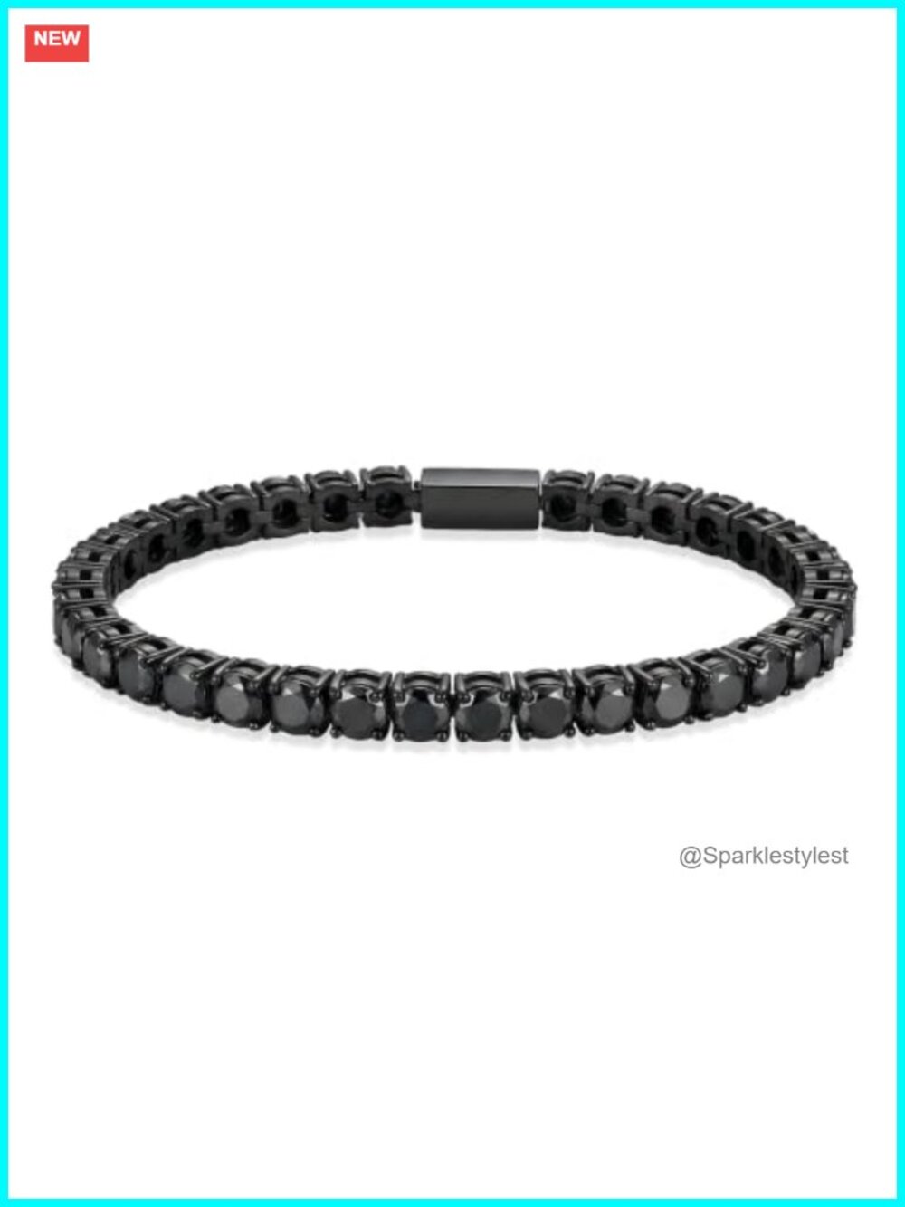 5mm Cubic Zirconia Tennis Bracelet 316L Stainless Steel Gift